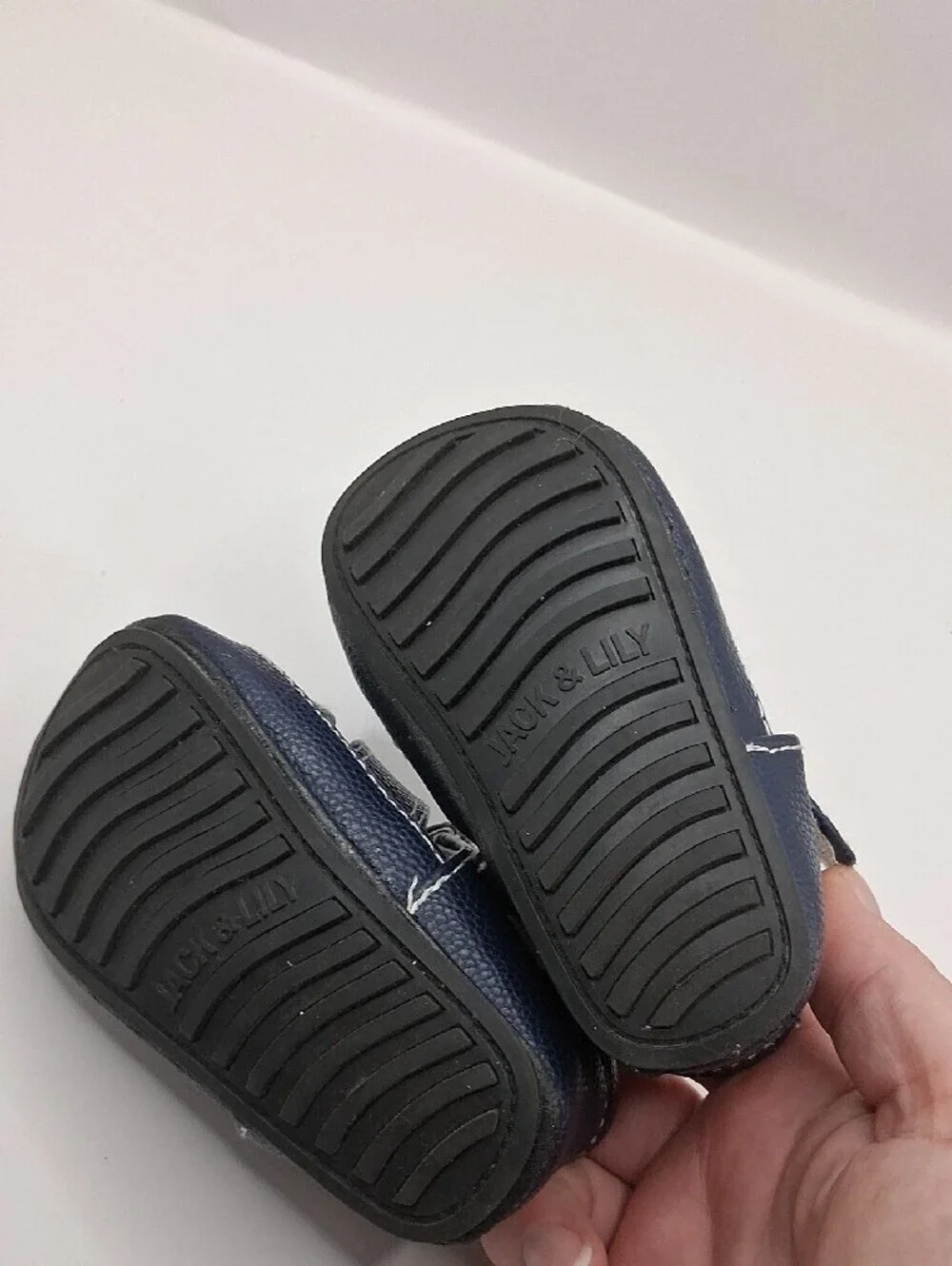 Jack & Lily My Mocs Navy Blue Closed Toe Sandals Baby Size 6-12 Months